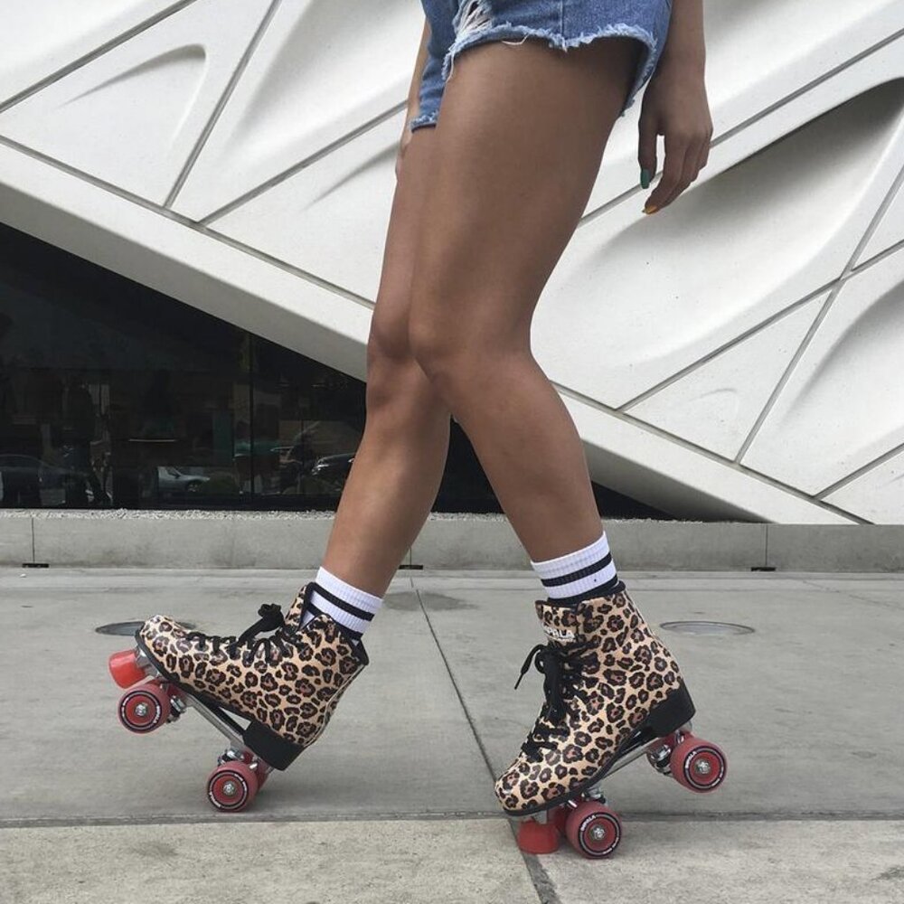 SOLD Impala Quad Skate - Leopard (Size 10)